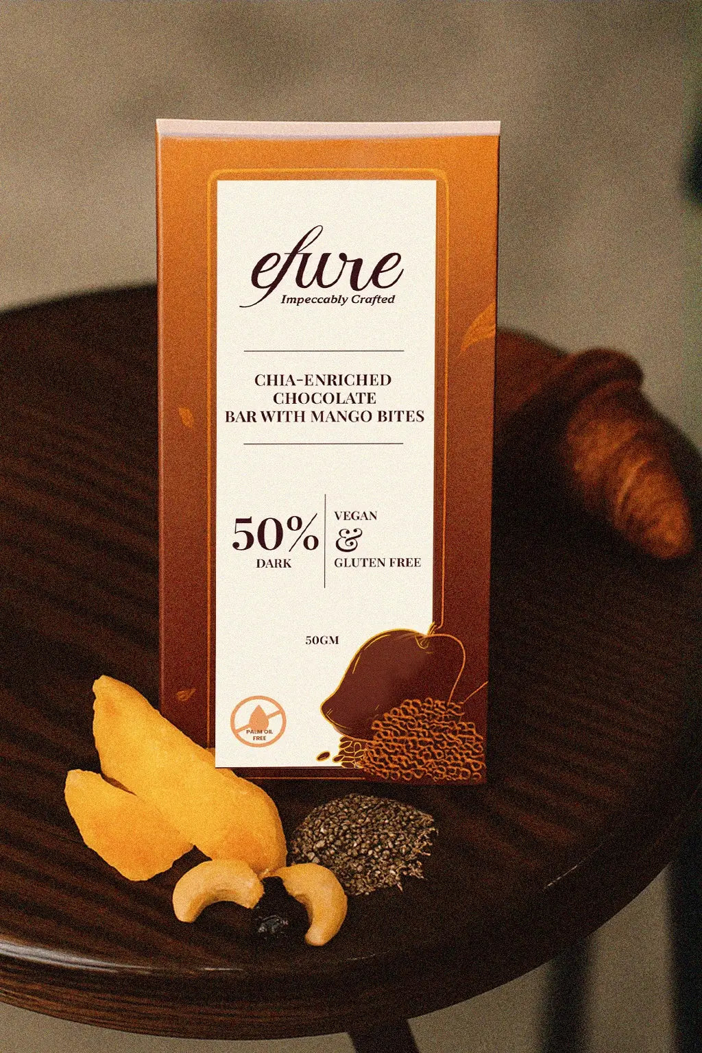 Mango bites chocolate bar