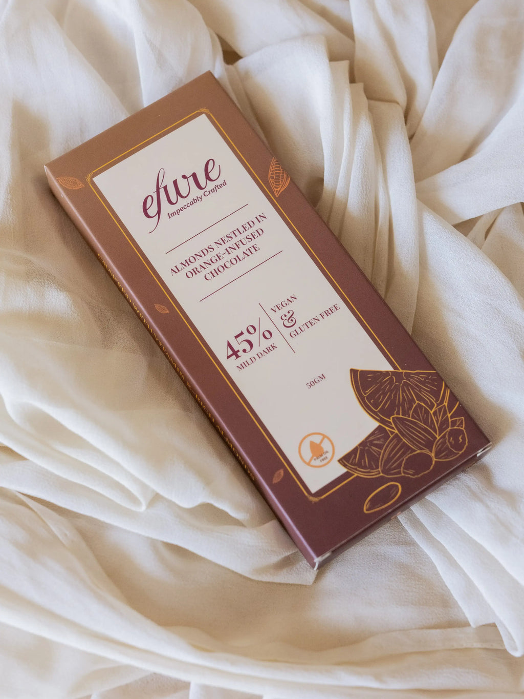 Almonds Nestled in Orange-Infused Chocolate