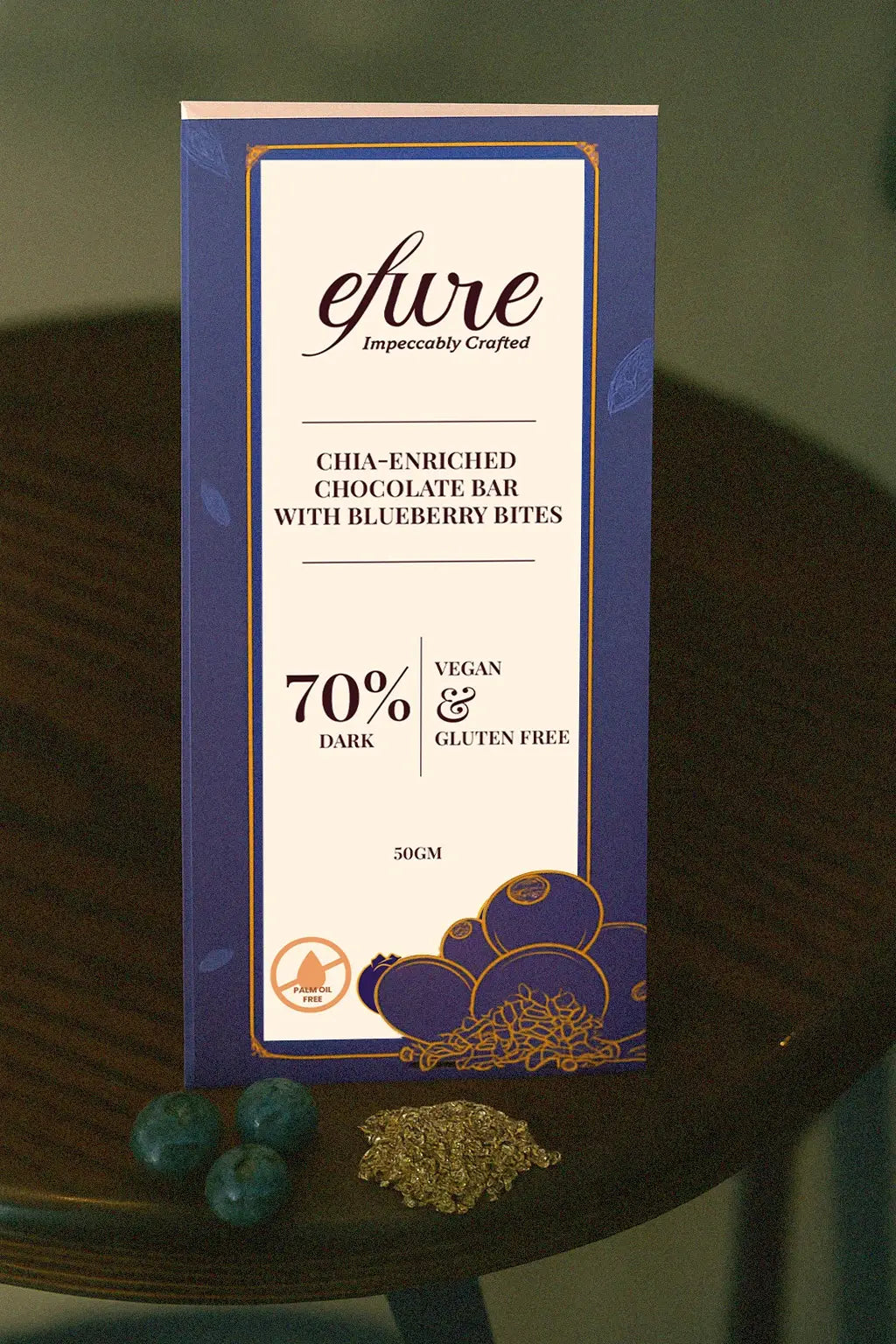chia enriched Blueberry bites chocolate